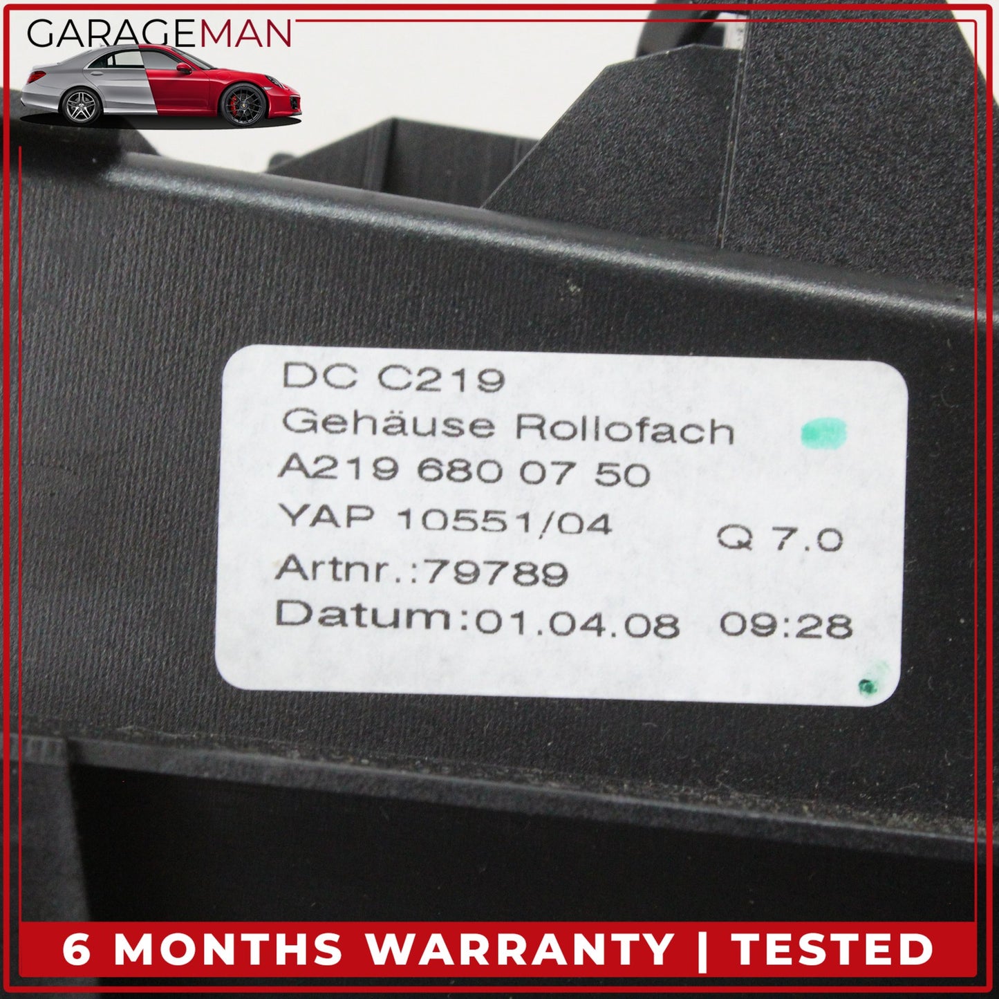 2006-2011 Mercedes W219 CLS550 CLS500 Rear Center Console Armrest Arm Rest OEM