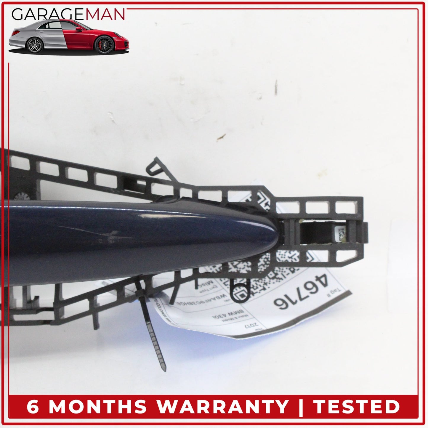 2014-2020 BMW 430i F36 Rear Right Passenger Side Exterior Door Handle Blue OEM