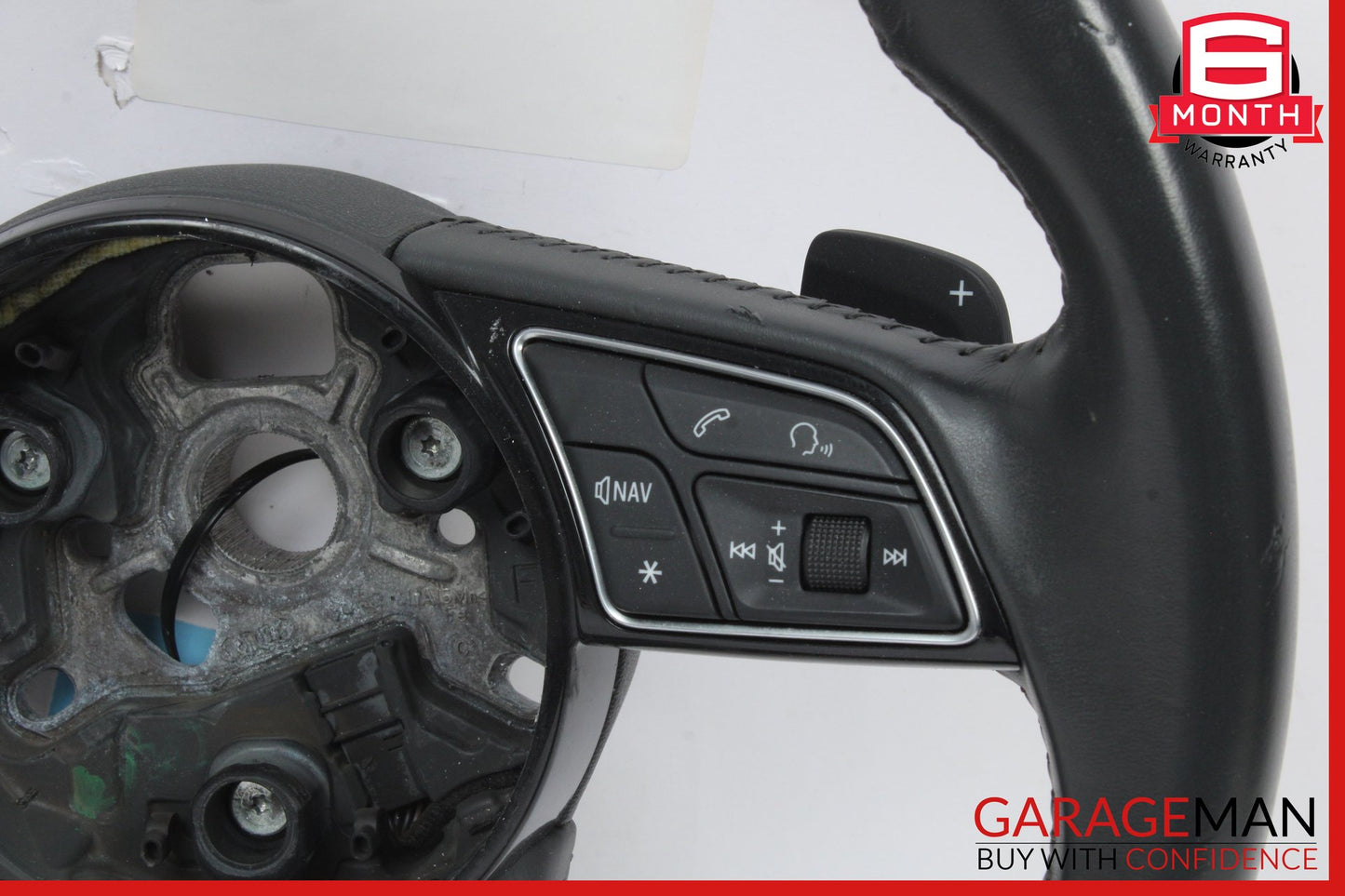 2017-2019 Audi A4 Sedan Front Left Side Steering Wheel Black 8W0419091CL OEM