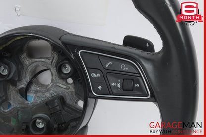 2017-2019 Audi A4 Sedan Front Left Side Steering Wheel Black 8W0419091CL OEM