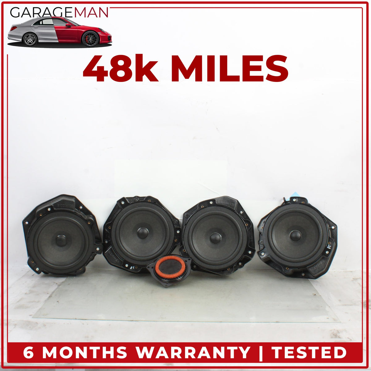 2014-2024 Maserati Ghibli M157 Front and Rear Audio Sound Speaker Set of 5 OEM