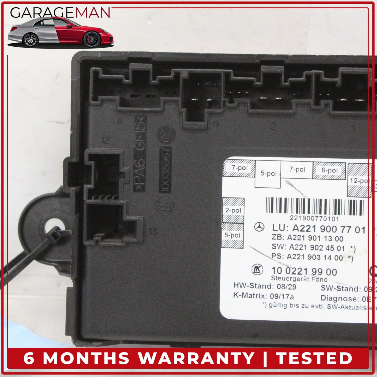 2007-2013 Mercedes W221 S400 Rear Left or Right Door Control Module Unit OEM