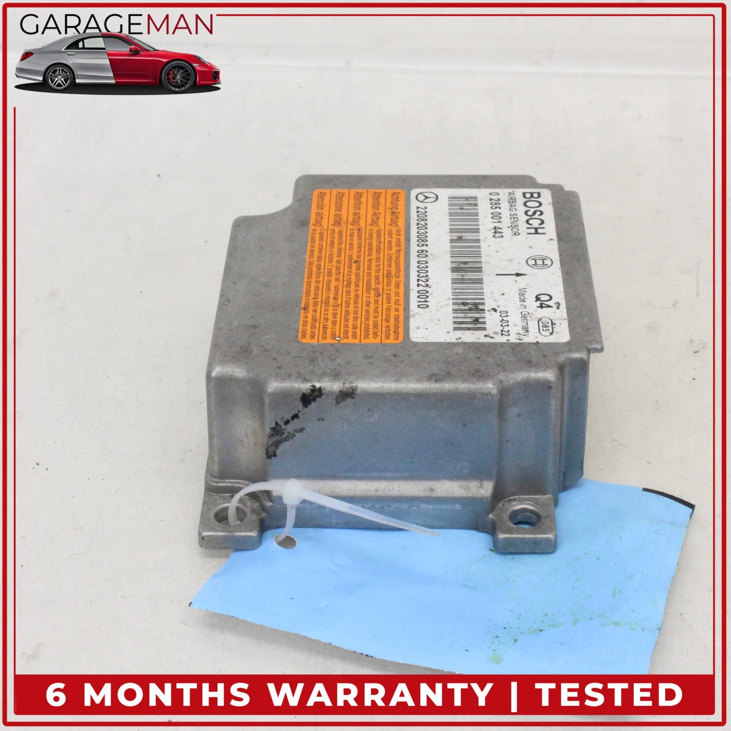 2000-2006 Mercedes W220 S55 AMG Airbag Air Bag Sensor SRS Control Module OEM