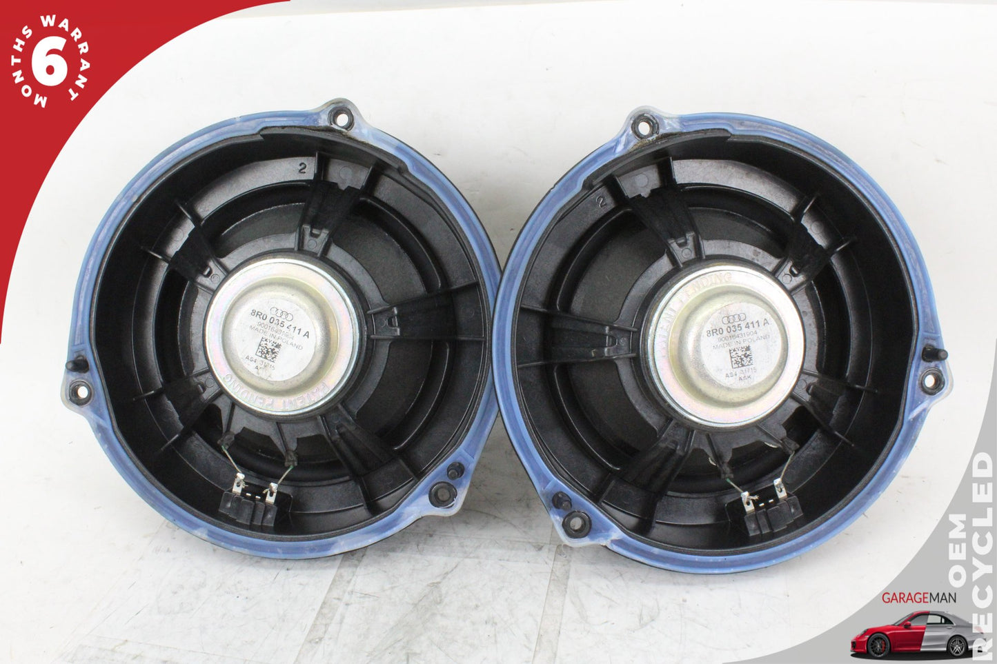 09-17 Audi SQ5 8R SUV Rear Left and Right Side Door Speaker, Set Of 2 8T0035411A