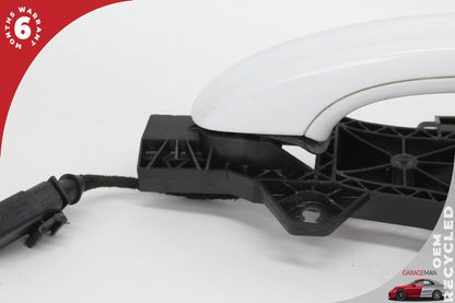 2007-2015 Audi Q7 Rear Left Exterior Door Handle White Keyless 4L0837205BG OEM