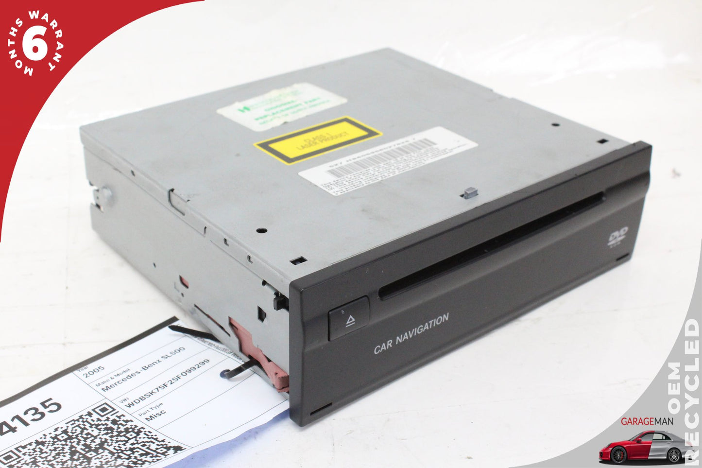 2002-2008 Mercedes R230 SL500 CLS550 CD DVD Disc Changer Player 2208703589 OEM