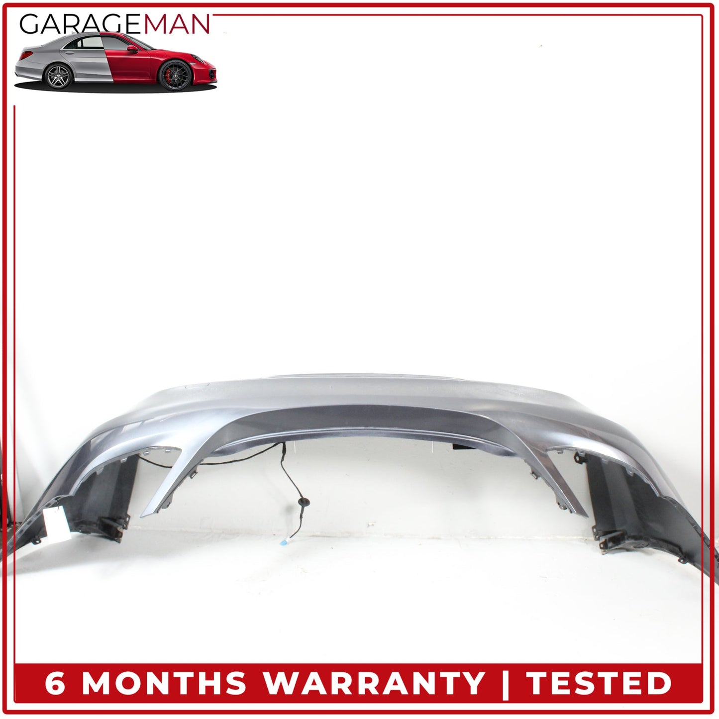 2015-2018 Mercedes W205 C300 Sedan Sport Rear Bumper Cover Assembly Gray OEM