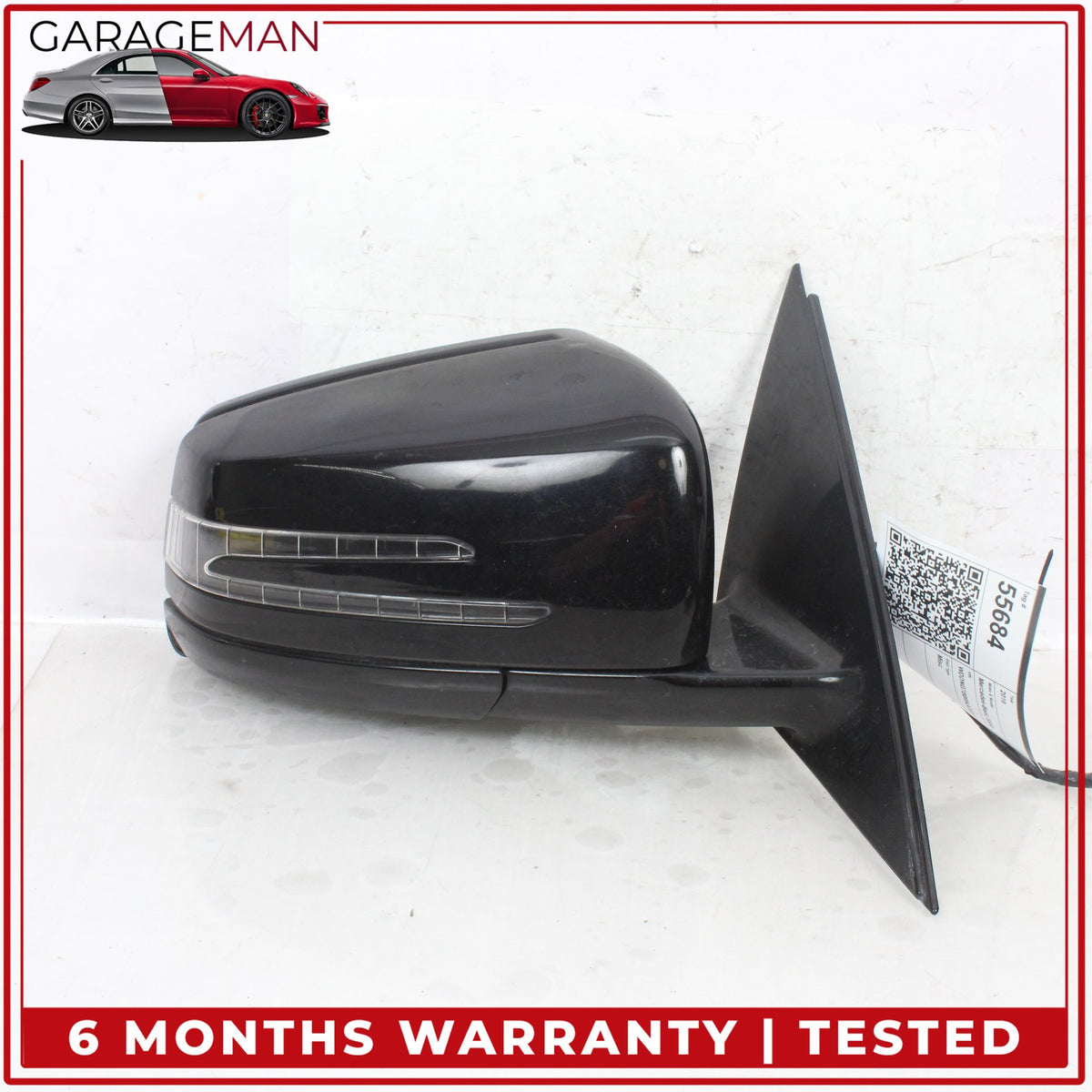 2010-2013 Mercedes W221 S550 Front Right Side Door Rear View Mirror Black OEM