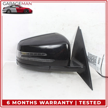 2010-2013 Mercedes W221 S550 Front Right Side Door Rear View Mirror Black OEM
