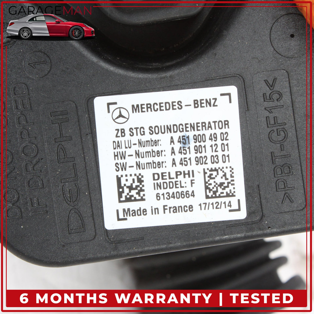 2014-2017 Mercedes W242 B Electric Drive Sound Speaker Generator w/ Bracket OEM