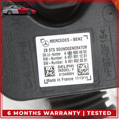 2014-2017 Mercedes W242 B Electric Drive Sound Speaker Generator w/ Bracket OEM