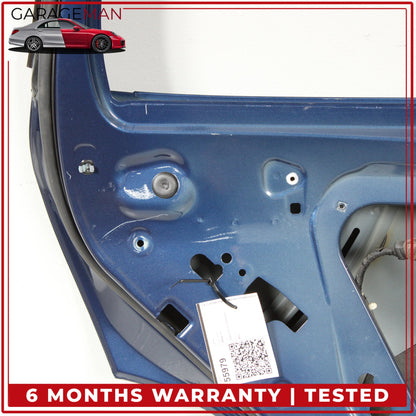 2018-2024 BMW X3 G01 Rear Left Driver Side Door Shell Blue Metallic OEM