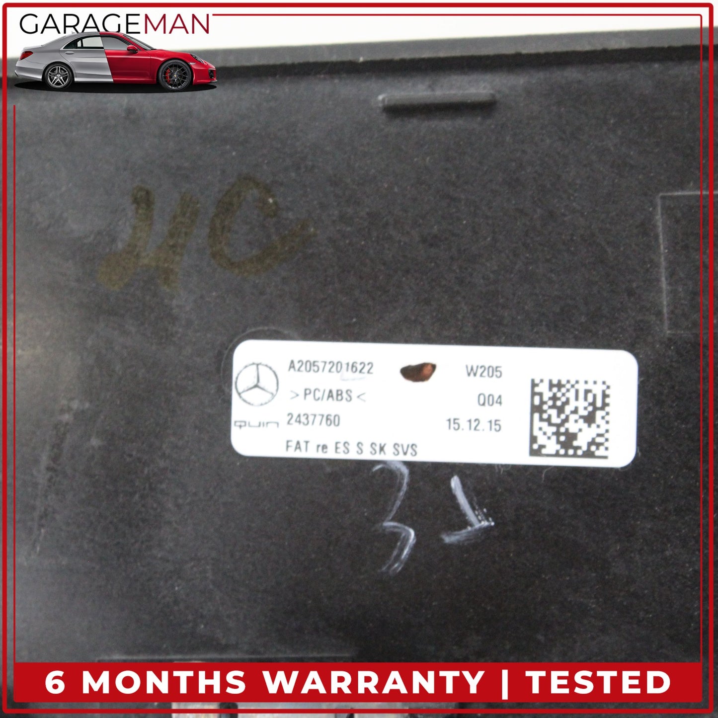 2015-2018 Mercedes W205 C300 Front and Rear Side Door Trim Panel Set of 4 OEM