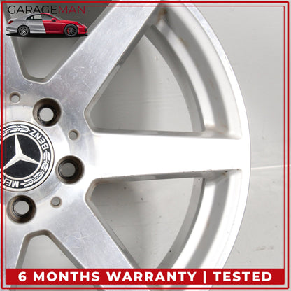 2012-2015 Mercedes W204 C250 Rear 7 Spoke Wheel Rim 8.5JX18H2ET54 2044019902 OEM