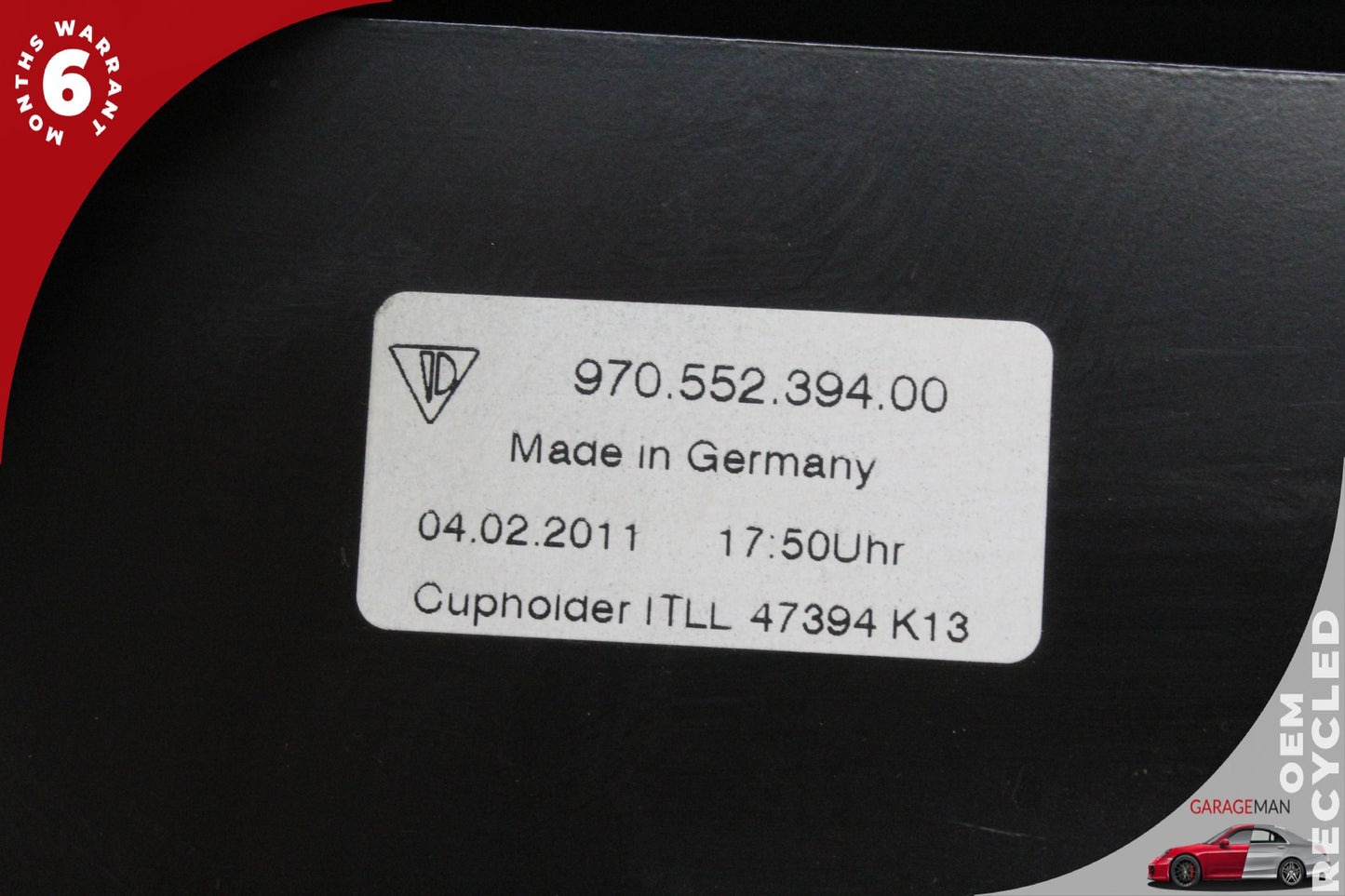 2010-2016 Porsche Panamera 970 Front Dual Cupholder Cup Holder 97055239400 OEM