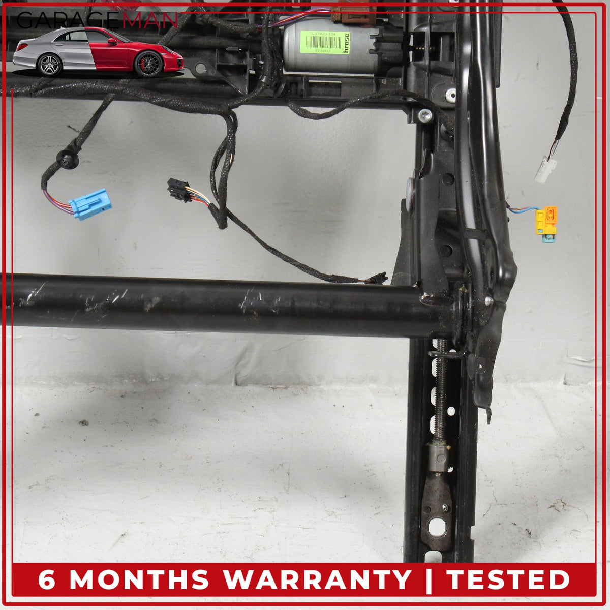 2015-2023 Mercedes W205 C300 Front Right Seat Rail Track Frame w/ Motors OEM