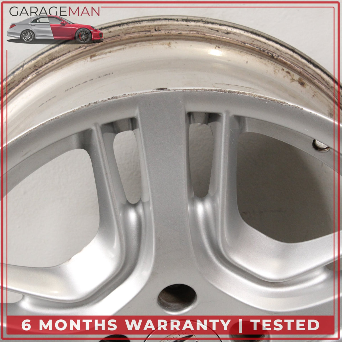 2010-2016 Porsche Panamera 970 10Jx19 ET61 Rear Wheel Rim Silver 97036216001 OEM