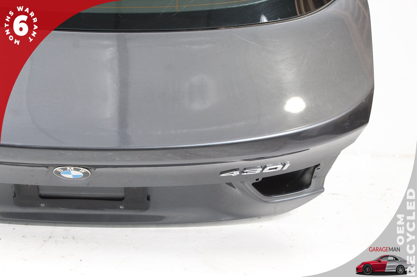 2014-2020 BMW 430i F36 Rear Trunk Lid Panel w/ Window Glass Gray 7347927 OEM