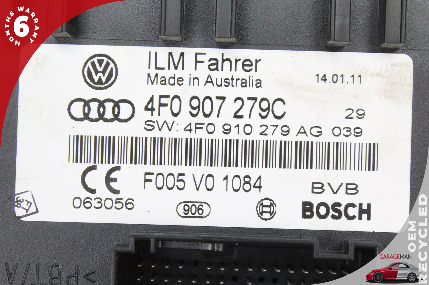 2007-2015 Audi Q7 On Board Supply Body Control Module Unit 4F0907279C OEM