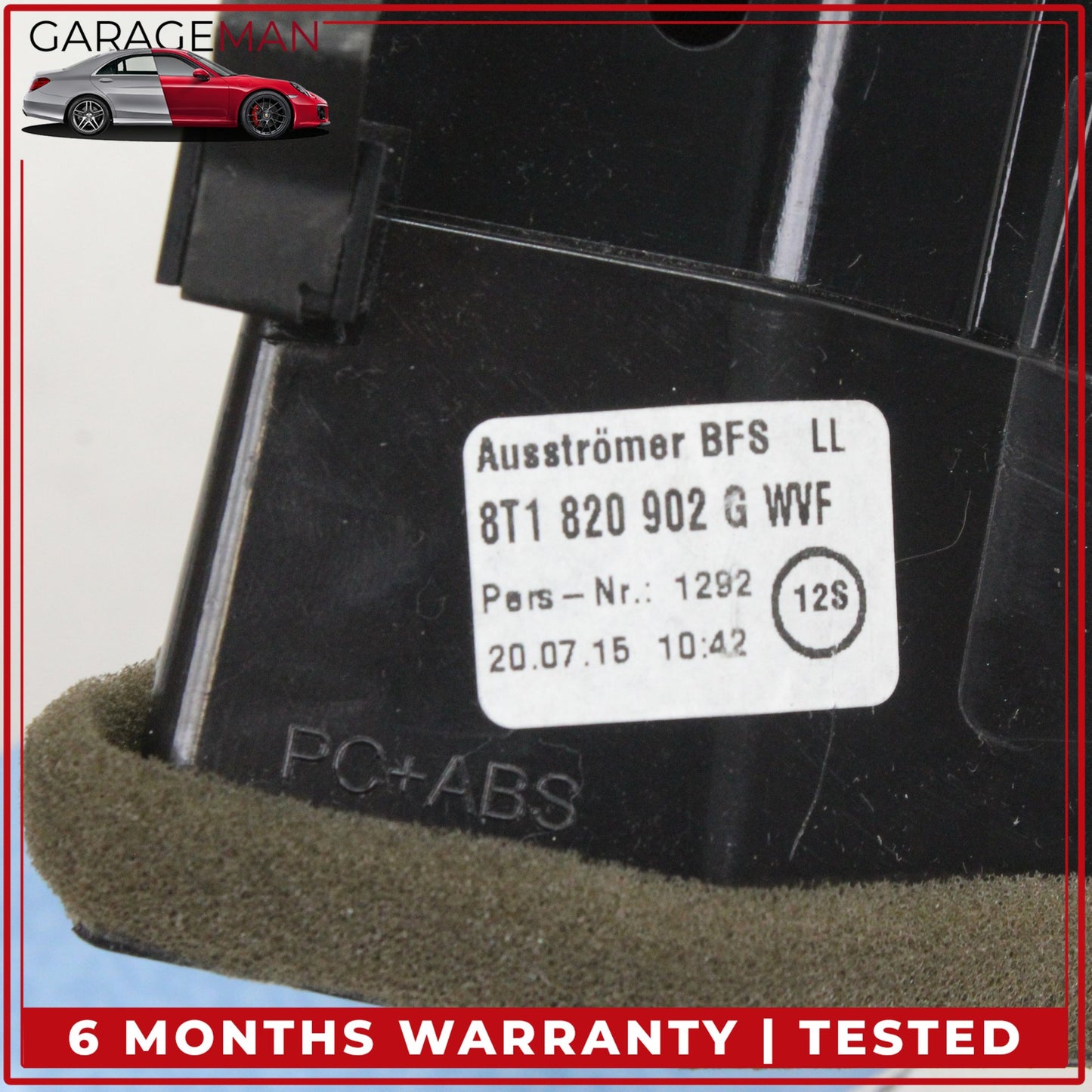 2013-2017 Audi A4 S4 A5 S5 Front Right Side Dash AC A/C Air Vent 8T1820902G OEM