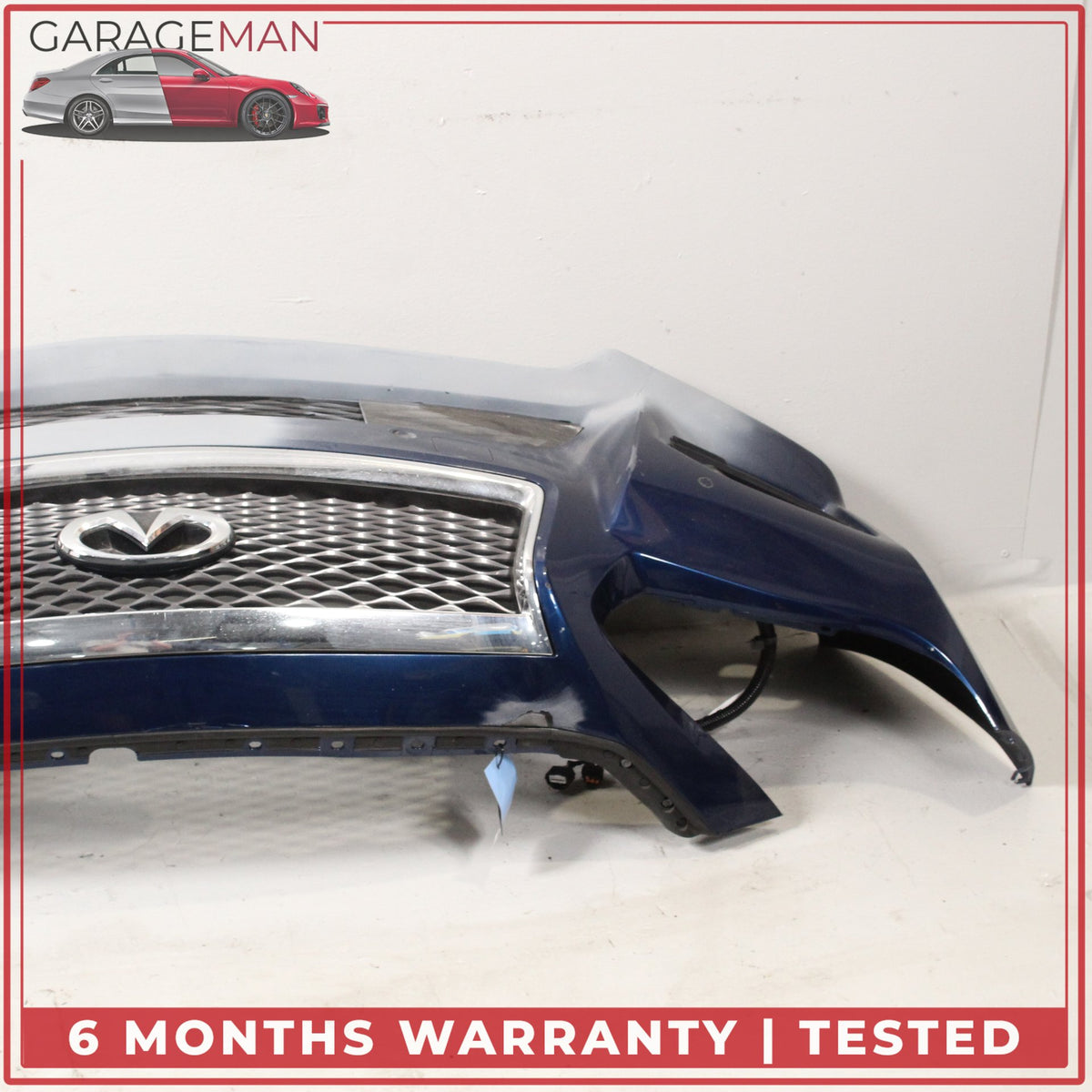 2014-2017 Infiniti Q50 V37 Front Bumper Cover Assembly w/ Grille 620224HE0H OEM