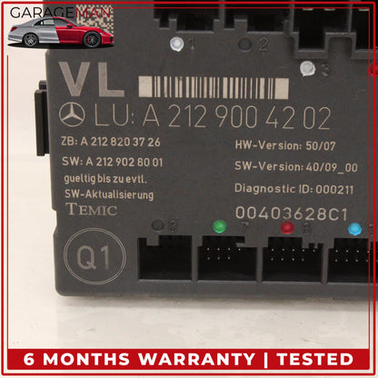 2008-2018 Mercedes W212 E350 Front Left Side Door Control Module 2129004202 OEM