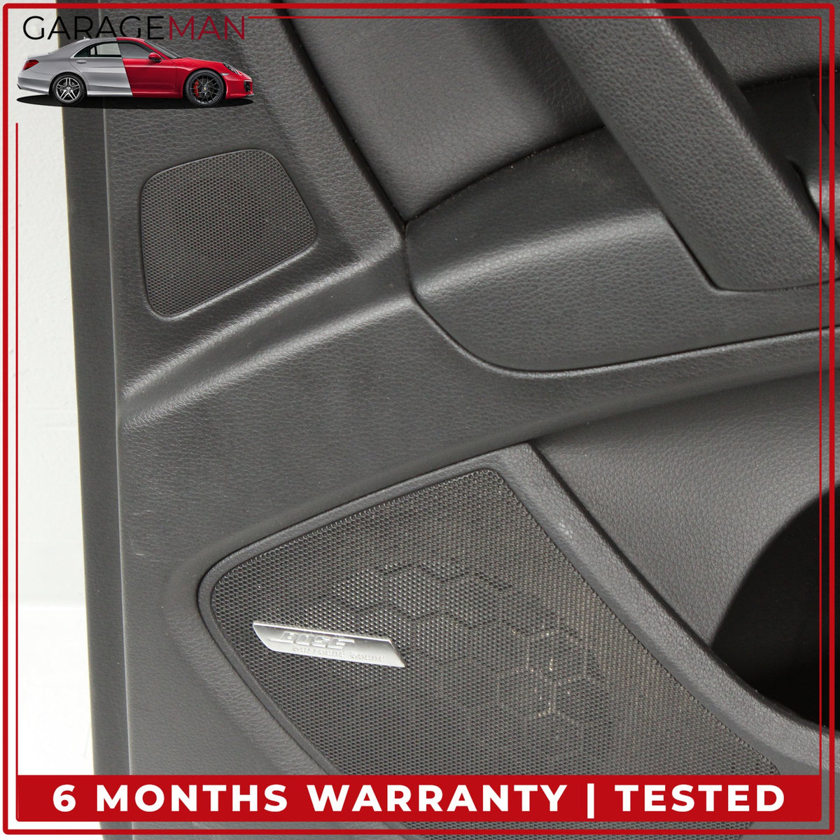 2007-2015 Audi Q7 Rear Right Side Interior Door Trim Panel w/ Sun Shade OEM