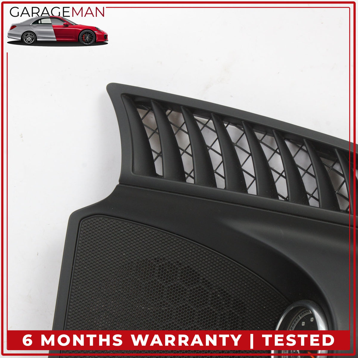 2011-2018 Porsche Cayenne 958 Front Center Dashboard Speaker Trim w/ Clock OEM