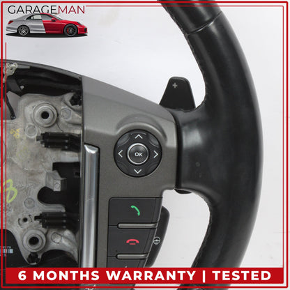 2014-2016 Land Rover LR4 L319 SUV Heated Steering Wheel w/ Paddle Shifters OEM