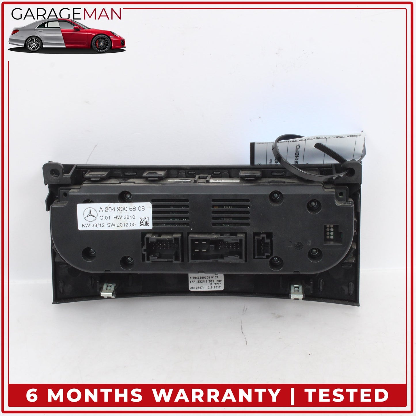 2012-2015 Mercedes W204 C250 AC Temperature Climate Control Panel 2049006808 OEM