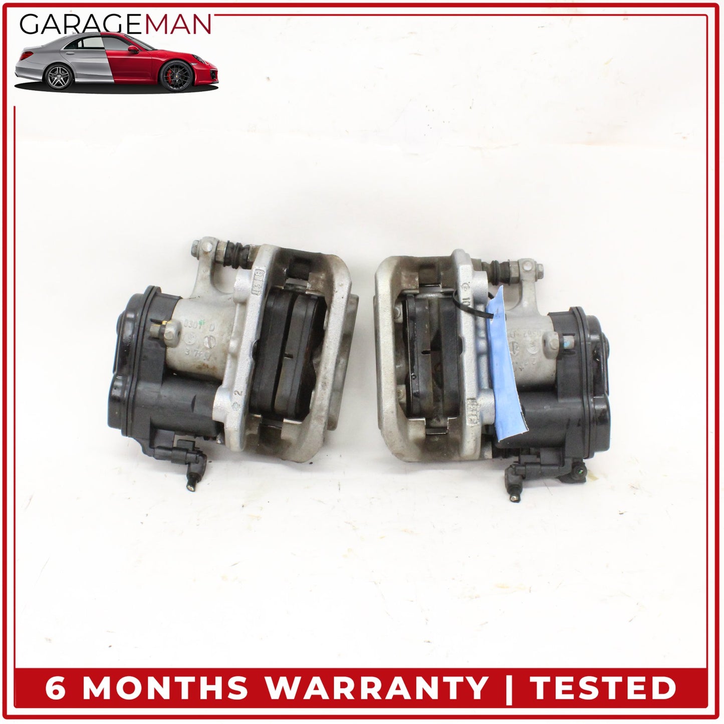 2012-2019 Mercedes W166 ML350 Rear Left and Right Brake Caliper w/ Actuator Set