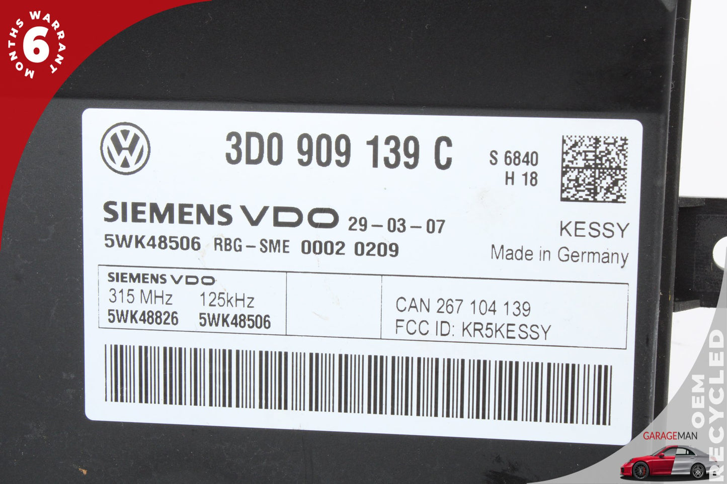 2008-2010 Porsche Cayenne 957 Theft Locking Electronic Control Module OEM