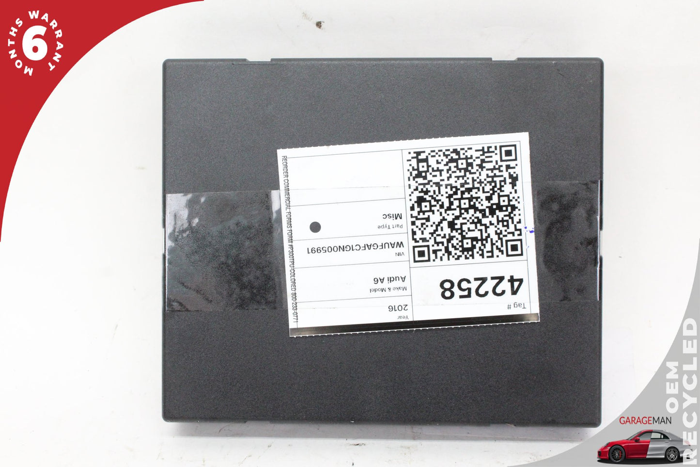2012-2018 Audi A6 Sedan Keyless Comfort Body Control Module 4H0907064 OEM