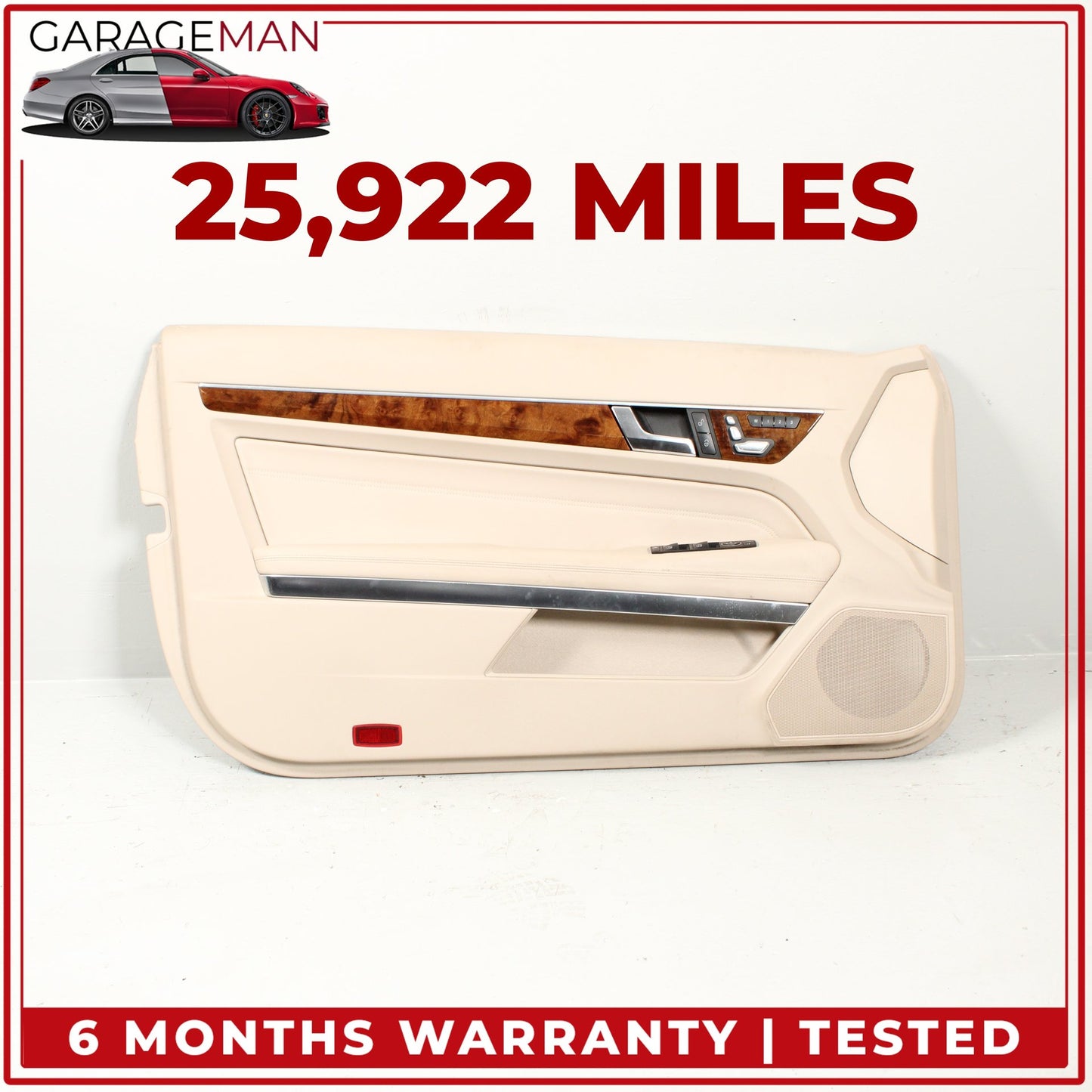 2014-2017 Mercedes C207 E400 Coupe Front Left Side Door Trim Panel Beige OEM