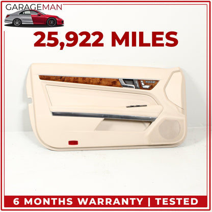 2014-2017 Mercedes C207 E400 Coupe Front Left Side Door Trim Panel Beige OEM