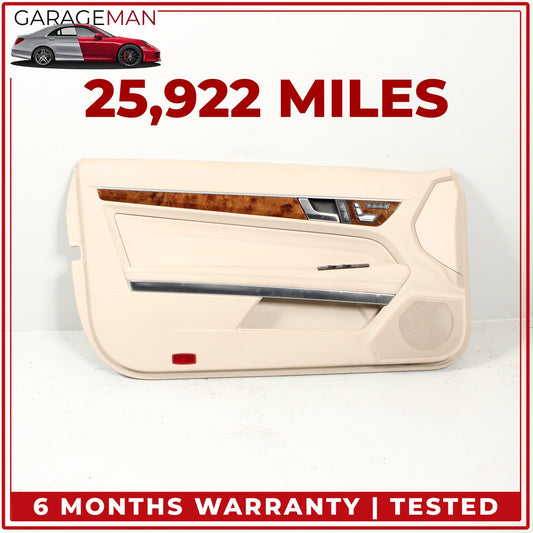 2014-2017 Mercedes C207 E400 Coupe Front Left Side Door Trim Panel Beige OEM