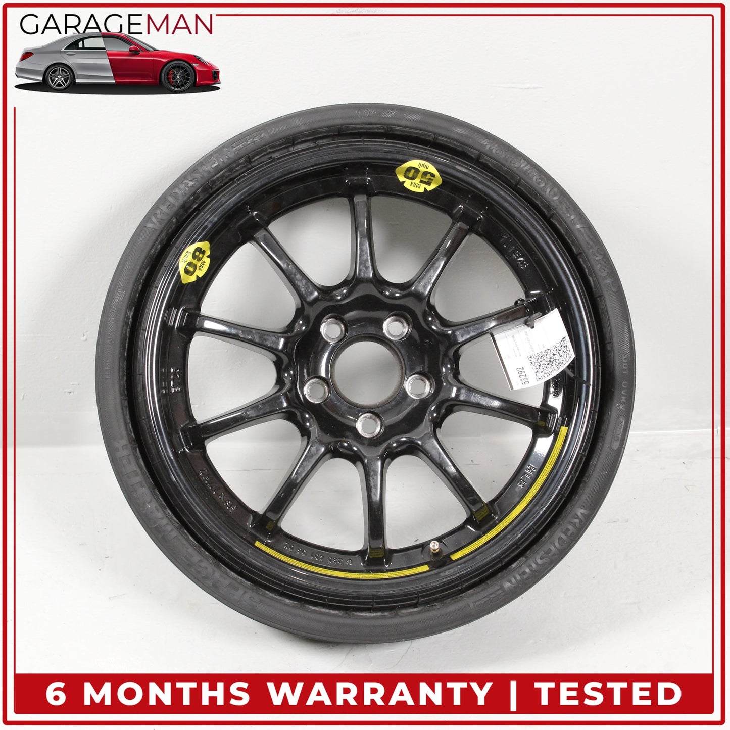 2003-2012 Mercedes R230 SL500 Emergency Spare Tire Wheel Donut Rim 17" 17 OEM