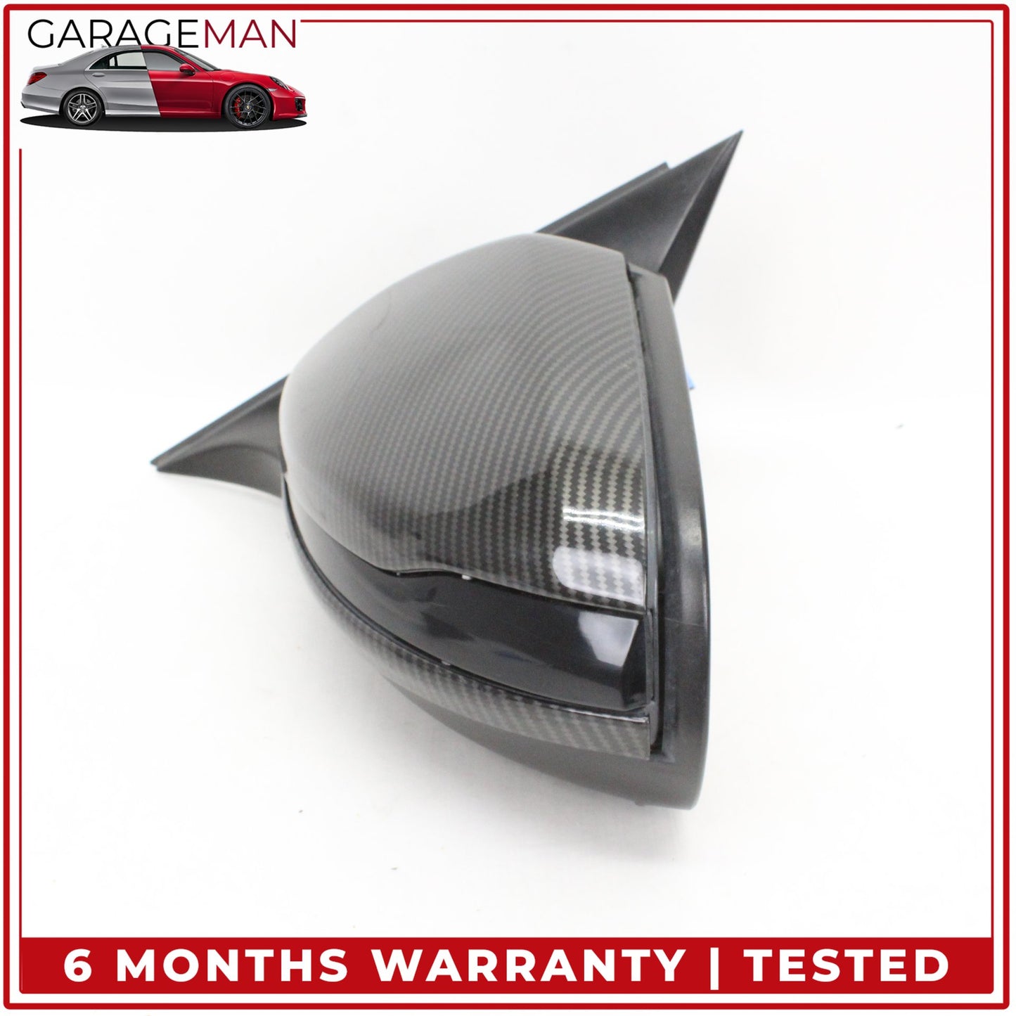 2015-2016 Mercedes W205 C300 Left Rear View Mirror w/ Blind Spot Carbon Fiber