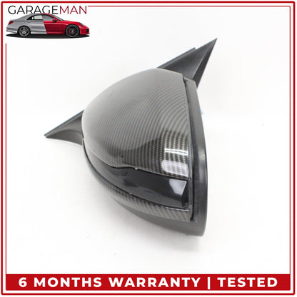 2015-2016 Mercedes W205 C300 Left Rear View Mirror w/ Blind Spot Carbon Fiber