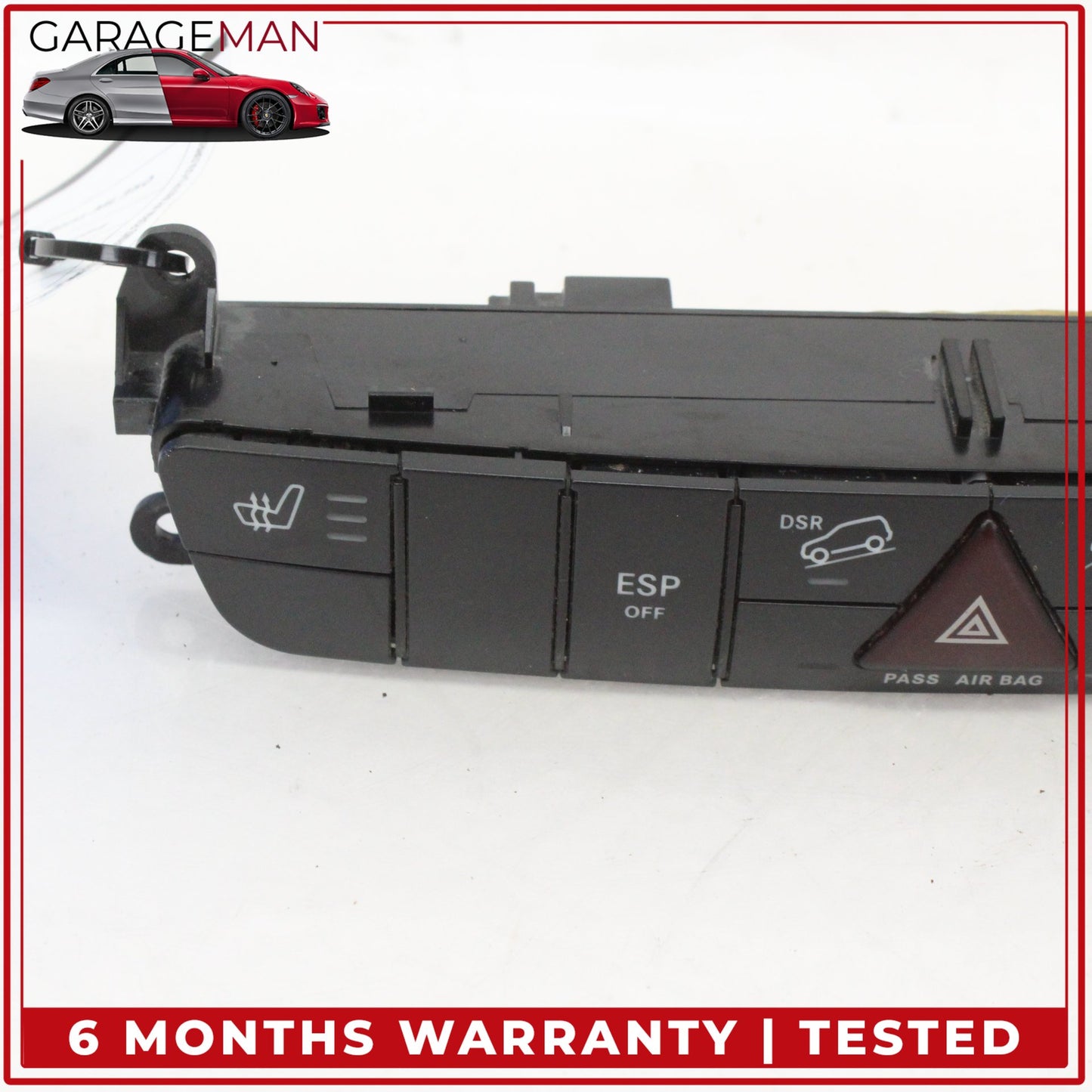 2006-2012 Mercedes W164 ML350 GL450 Hazard Switch Control Panel 1648707510 OEM