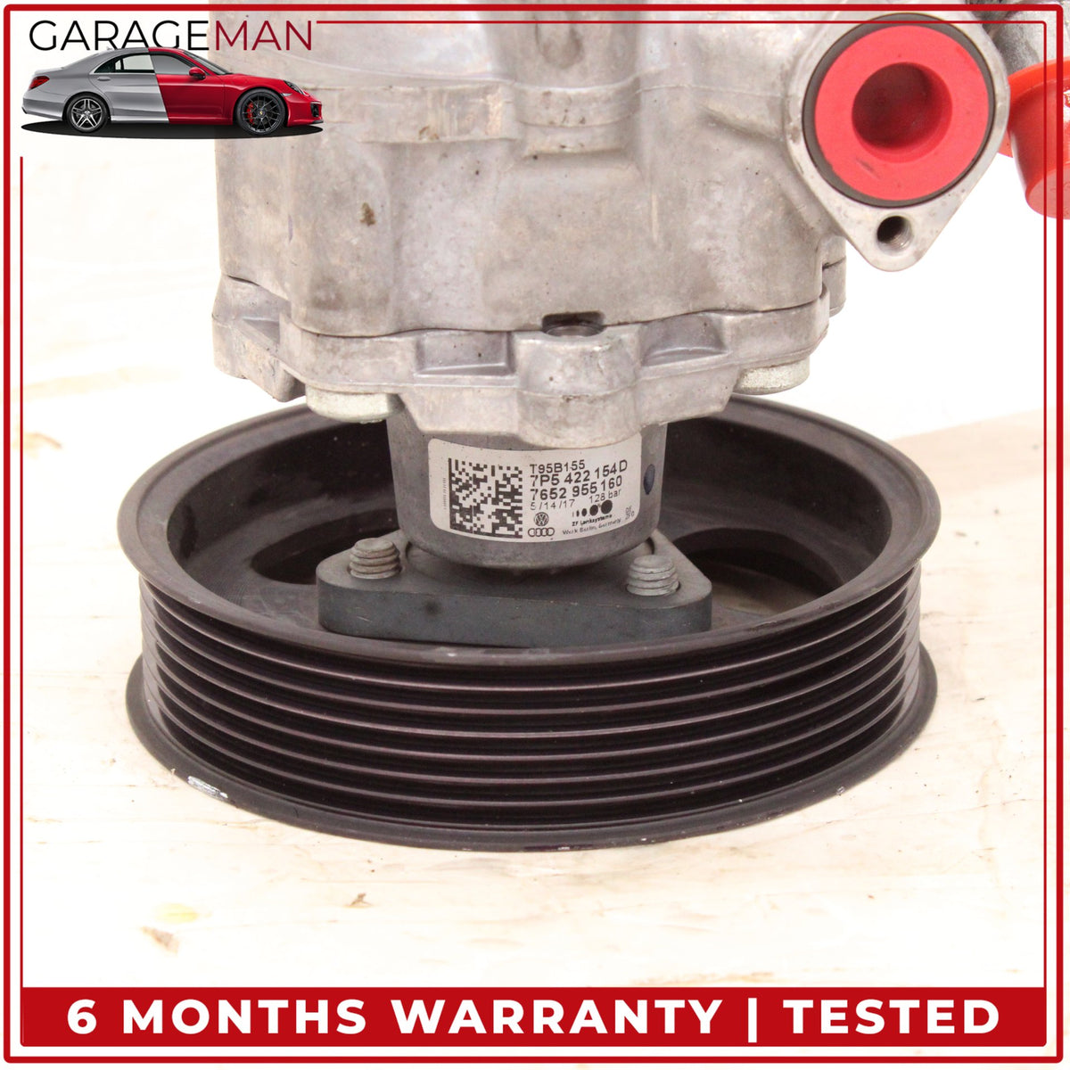 2011-2018 Porsche Cayenne 958 3.6L Power Steering Pump w/ Pulley 7P5422154D OEM