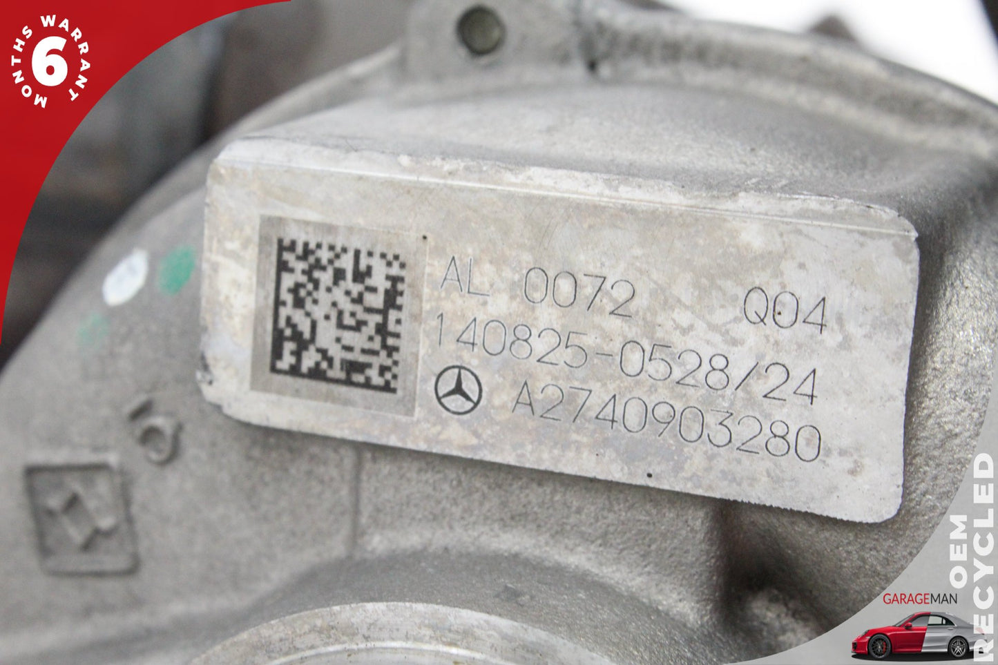 2015-2020 Mercedes W205 C300 SLC300 2.0L L4 Turbo Turbocharger 2740903280 OEM