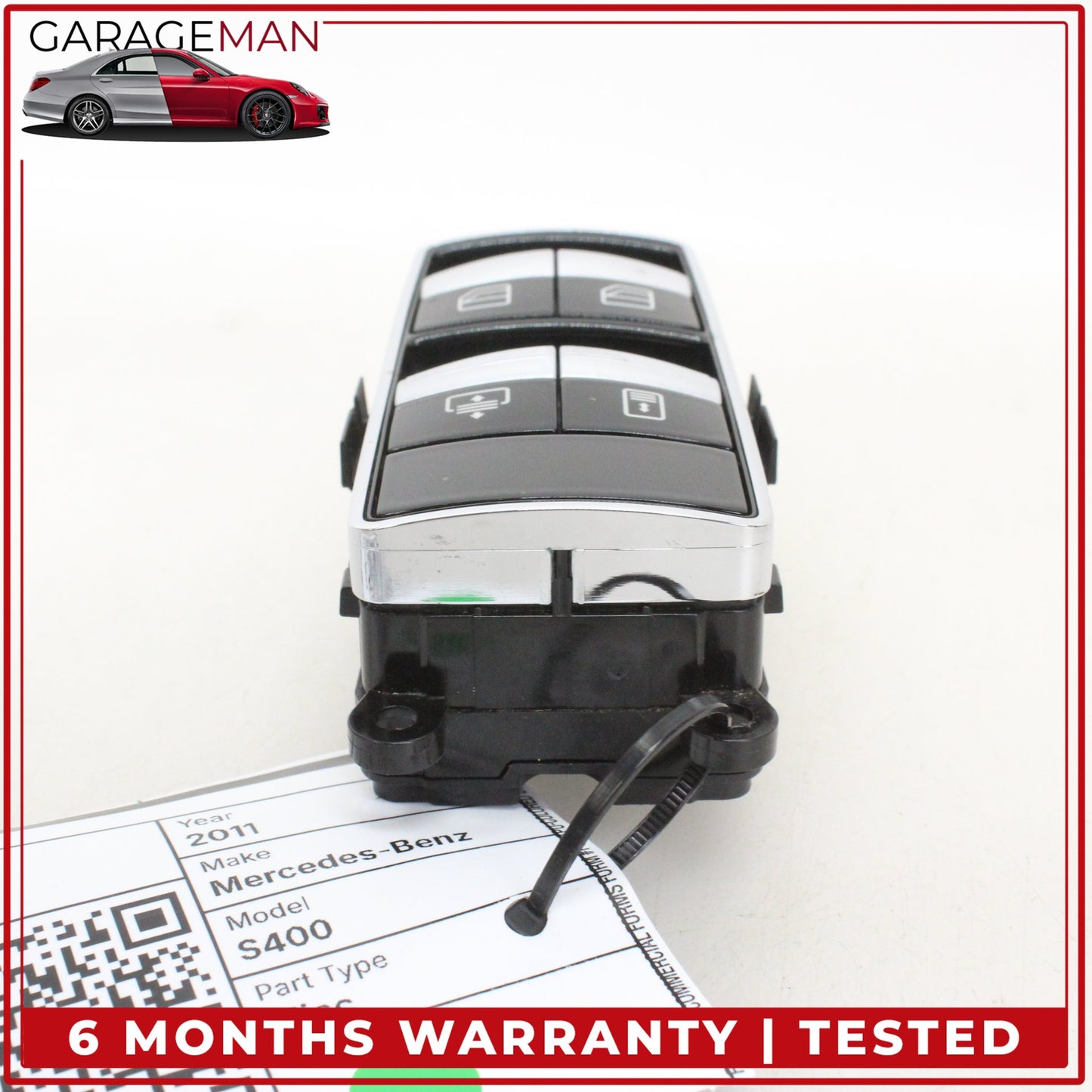 2007-2014 Mercedes-Benz S400 S-Class W221 Sedan Rear Left Or Right Window Control Switch 2218709610 OEM