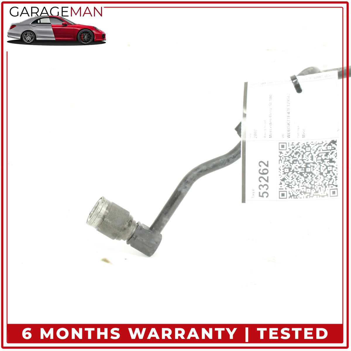 2007-2012 Mercedes R230 SL550 ABC Front Left Hydraulic Suspension Line Hose OEM