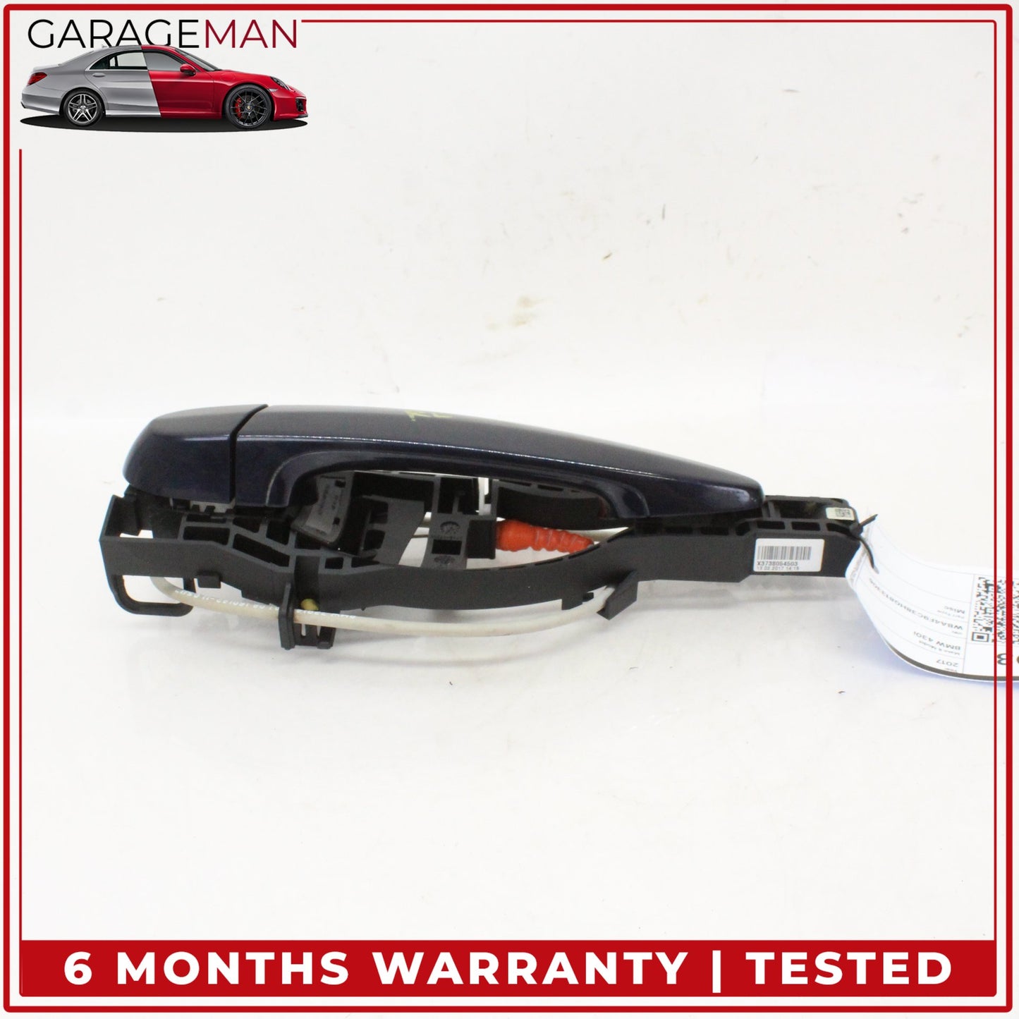 2014-2020 BMW 430i F36 Rear Left Driver Side Exterior Door Handle Blue OEM