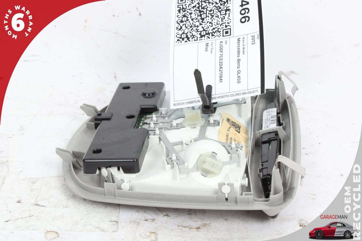 13-19 Mercedes-Benz GL450 X166 SUV Overhead Dome Light Lamp 1668200223 Genuine