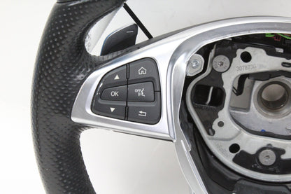 2015 Mercedes-Benz C300 CDI C-Class W205 Sedan Sport Flat Bottom Steering Wheel w/ Paddle Shifters 0004603803