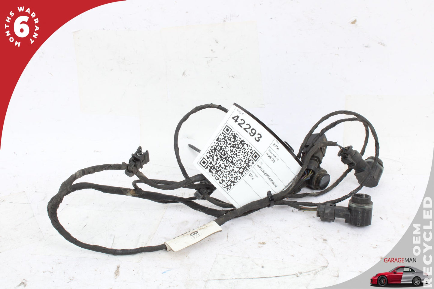2013-2017 Audi Q5 8R Front Bumper Parking Sensor Wire Harness 8R0971095F OEM
