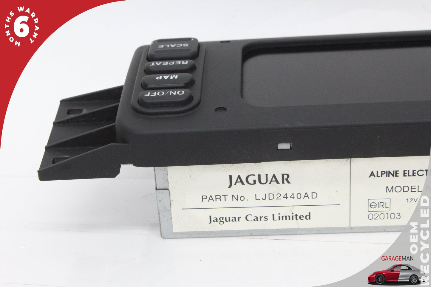 2000-2006 Jaguar XK8 X100 GPS Navigation Info Display Screen LJD2440AD OEM