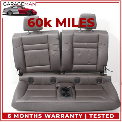 2014-2021 BMW i3 Rear Upper and Lower Seat Bench Cushion w/ Headrest Brown OEM